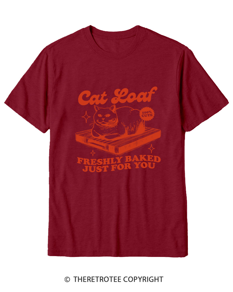 TheRetroTee Cat Loaf 2010s Cotton T-Shirt