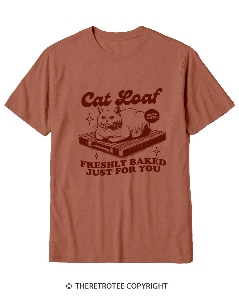 TheRetroTee Cat Loaf 2010s Cotton T-Shirt