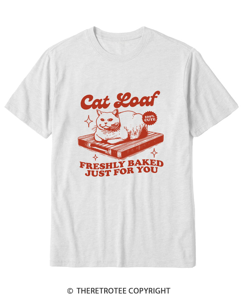 TheRetroTee Cat Loaf 2010s Cotton T-Shirt