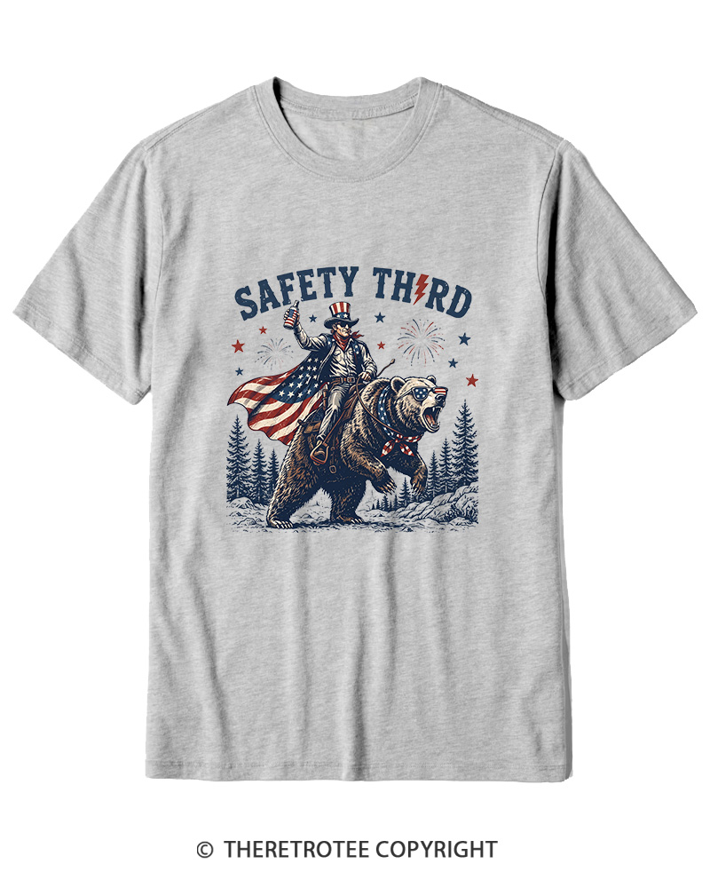 TheRetroTee Safety Third 1950s Cotton T-Shirt
