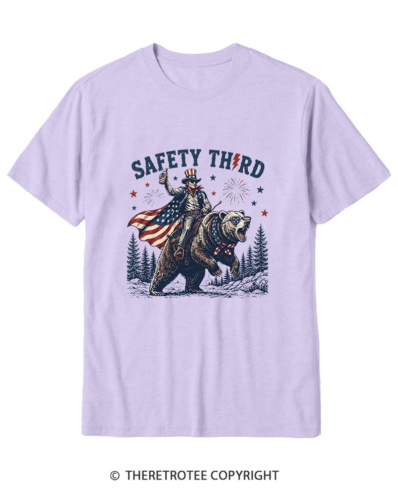 TheRetroTee Safety Third 1950s Cotton T-Shirt