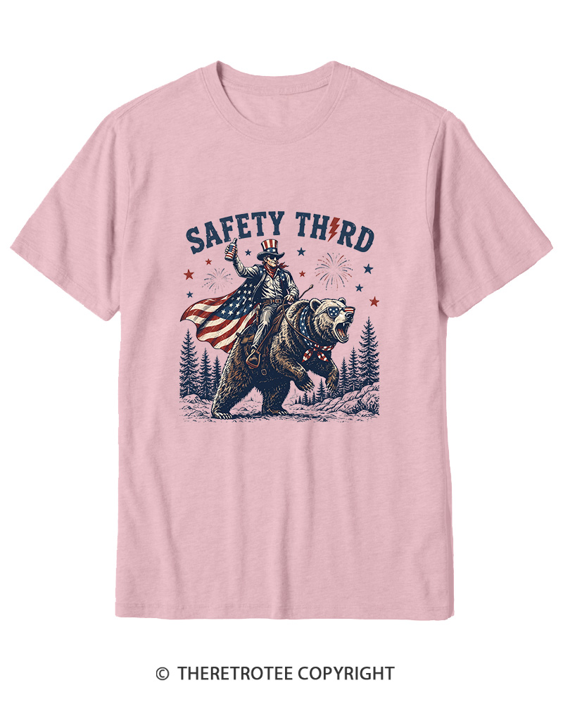 TheRetroTee Safety Third 1950s Cotton T-Shirt