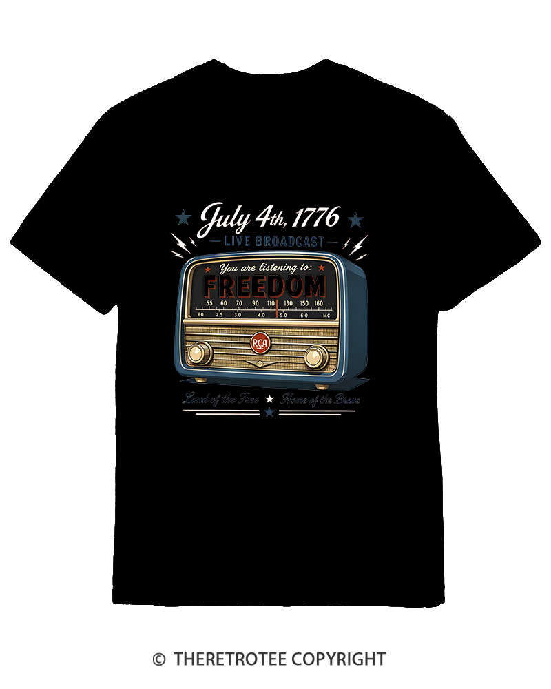 TheRetroTee July 4th 1776 Cotton T-Shirt