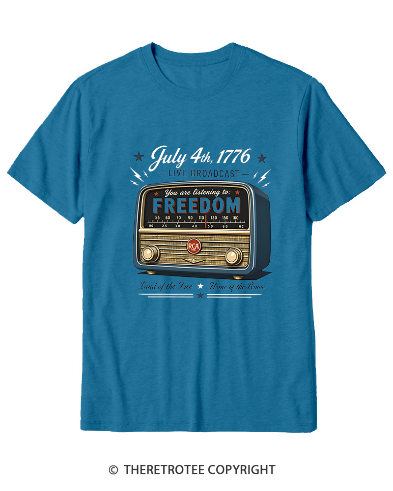 TheRetroTee July 4th 1776 Cotton T-Shirt