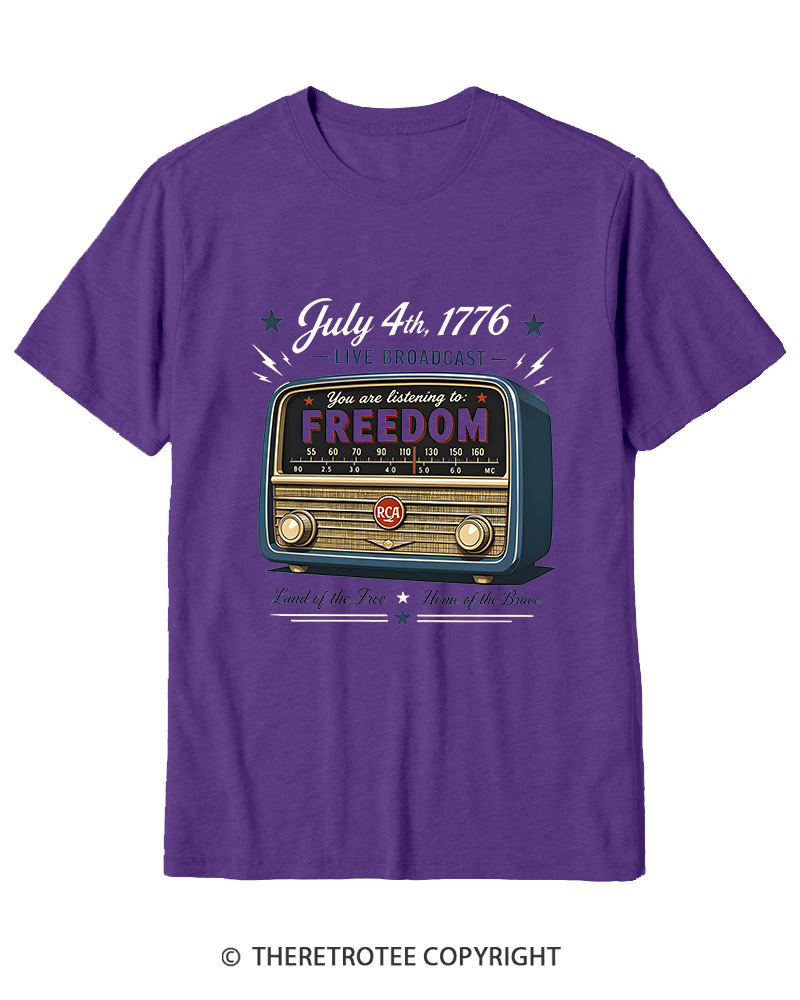 TheRetroTee July 4th 1776 Cotton T-Shirt