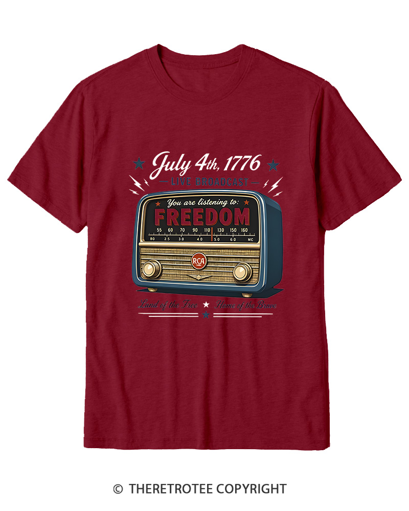 TheRetroTee July 4th 1776 Cotton T-Shirt