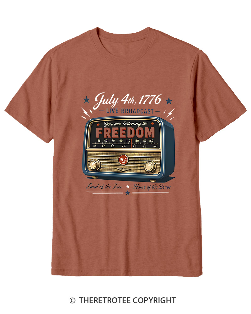TheRetroTee July 4th 1776 Cotton T-Shirt