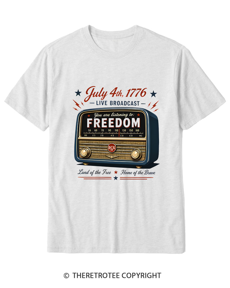 TheRetroTee July 4th 1776 Cotton T-Shirt