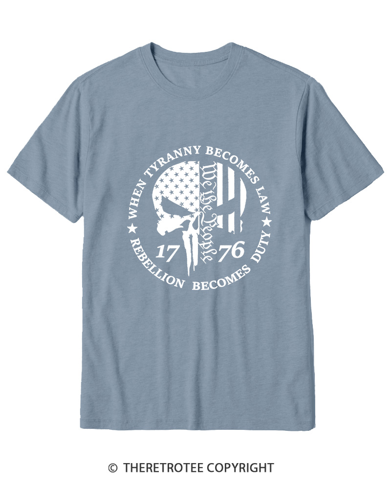 TheRetroTee When Tyranny Becomes Law 1776 Cotton T-Shirt