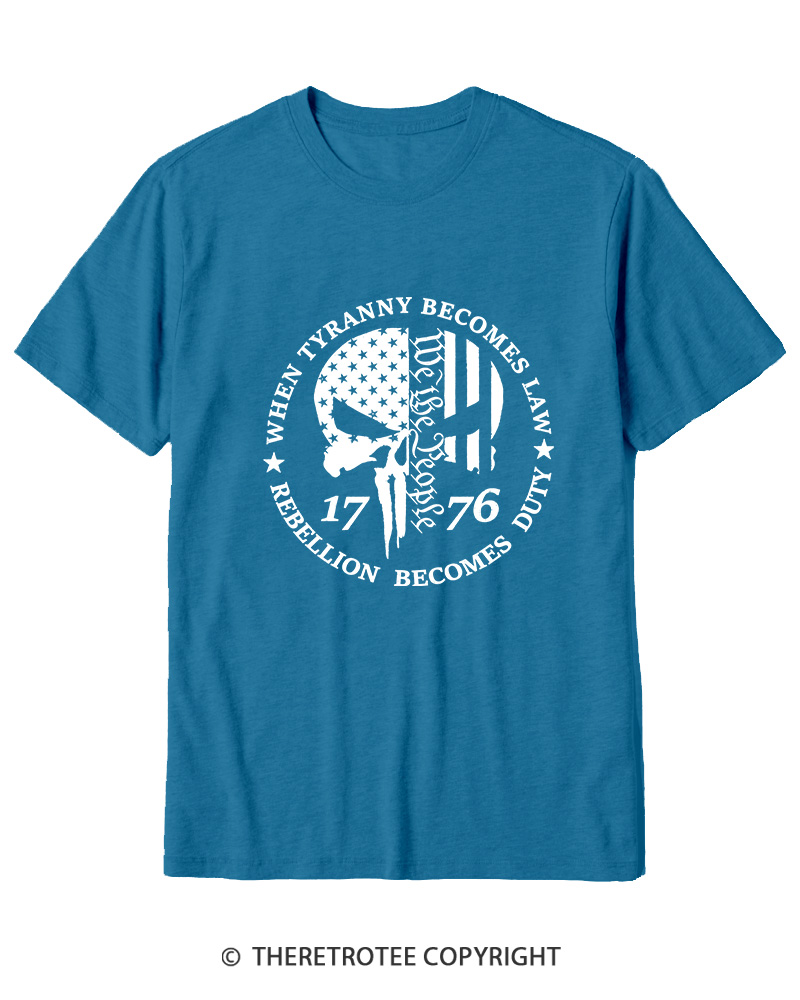 TheRetroTee When Tyranny Becomes Law 1776 Cotton T-Shirt