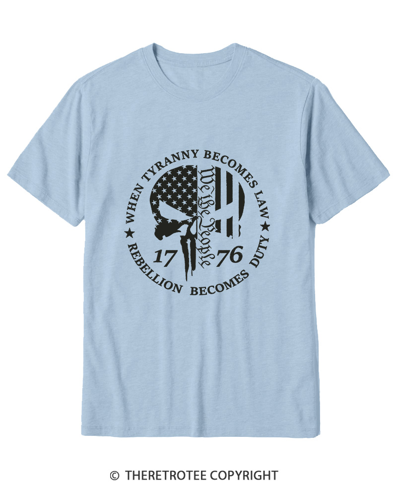 TheRetroTee When Tyranny Becomes Law 1776 Cotton T-Shirt