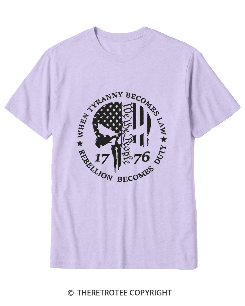 TheRetroTee When Tyranny Becomes Law 1776 Cotton T-Shirt
