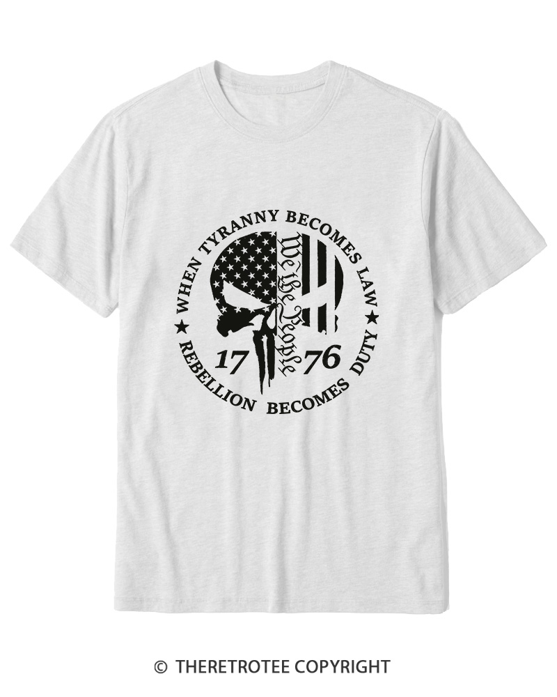 TheRetroTee When Tyranny Becomes Law 1776 Cotton T-Shirt