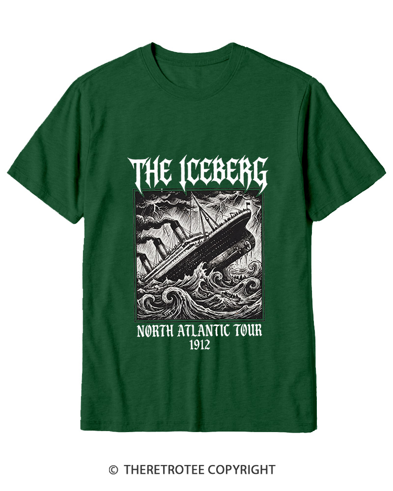 TheRetroTee The Iceberg North Atlantic Tour 1912 Cotton T-Shirt