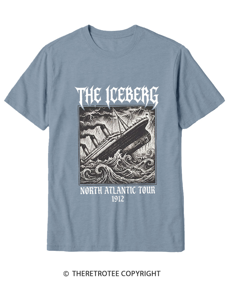 TheRetroTee The Iceberg North Atlantic Tour 1912 Cotton T-Shirt