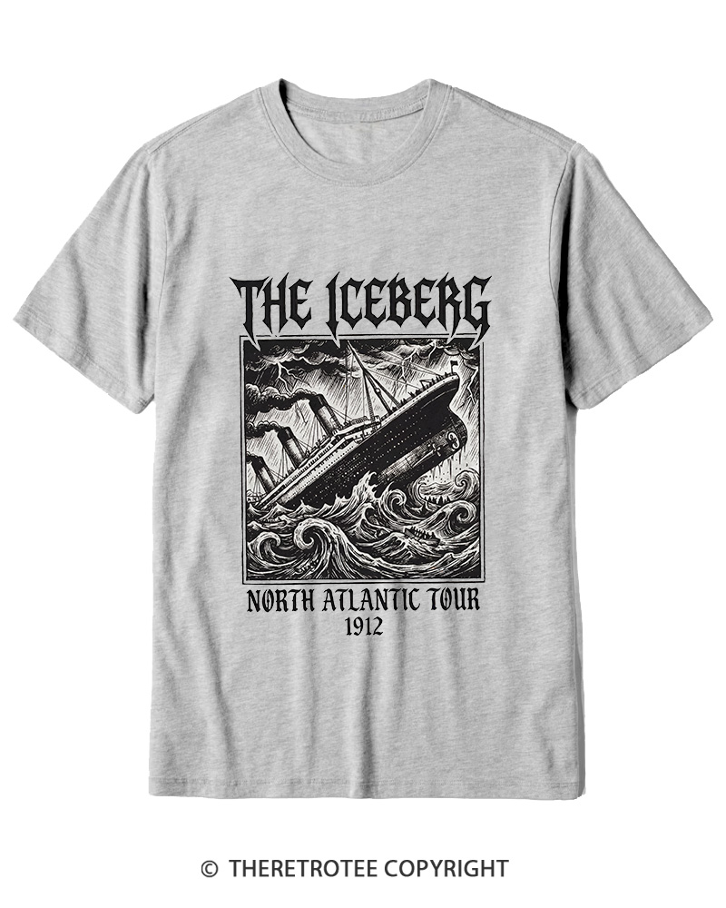 TheRetroTee The Iceberg North Atlantic Tour 1912 Cotton T-Shirt