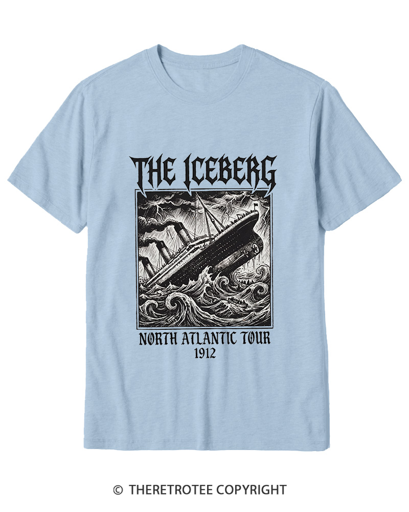 TheRetroTee The Iceberg North Atlantic Tour 1912 Cotton T-Shirt