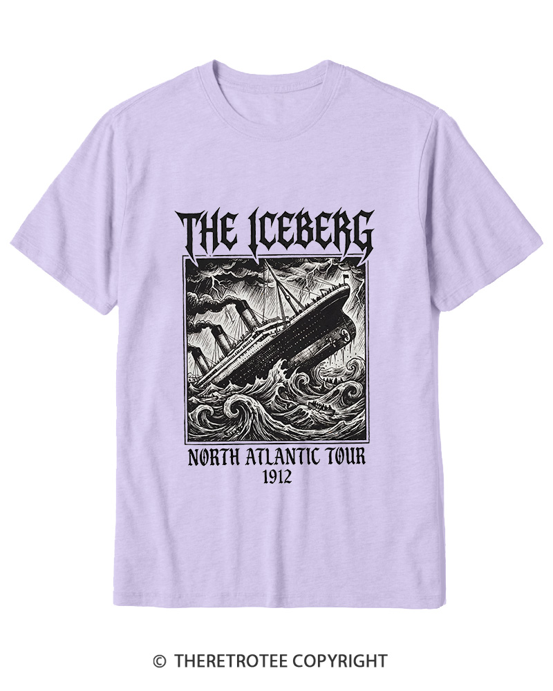 TheRetroTee The Iceberg North Atlantic Tour 1912 Cotton T-Shirt