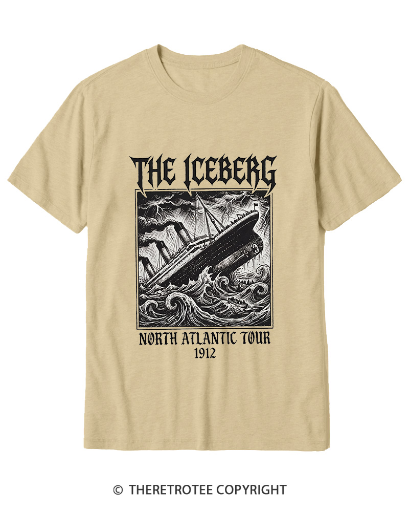 TheRetroTee The Iceberg North Atlantic Tour 1912 Cotton T-Shirt