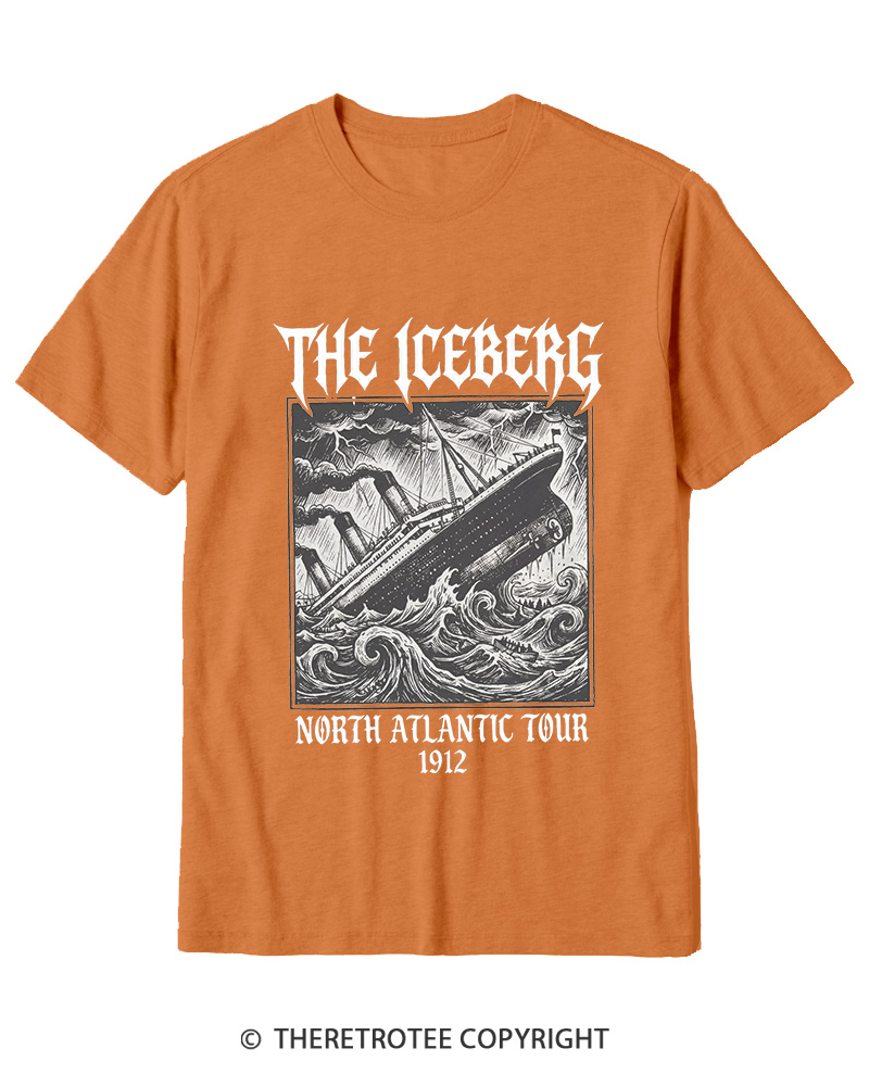 TheRetroTee The Iceberg North Atlantic Tour 1912 Cotton T-Shirt
