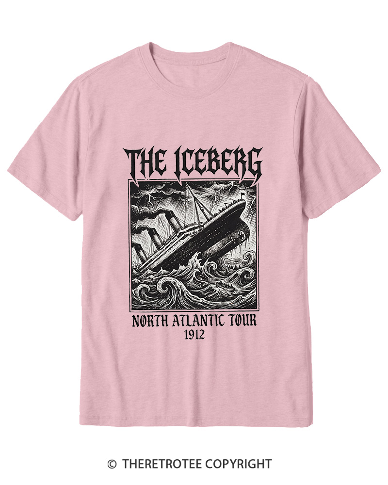 TheRetroTee The Iceberg North Atlantic Tour 1912 Cotton T-Shirt