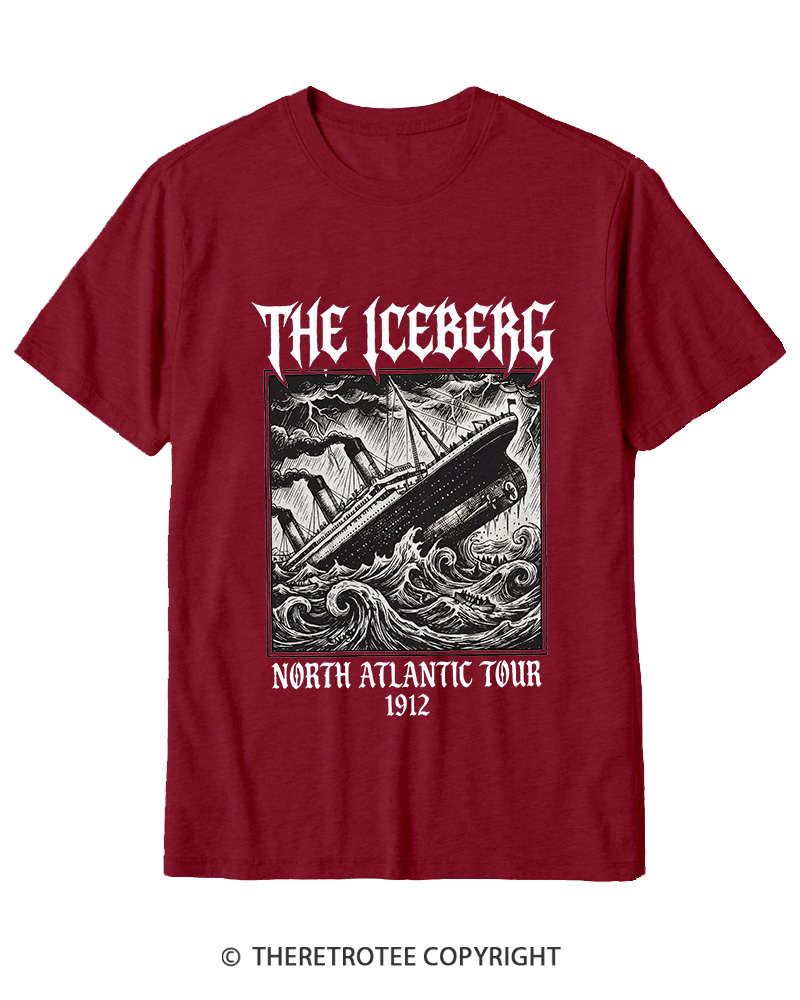 TheRetroTee The Iceberg North Atlantic Tour 1912 Cotton T-Shirt