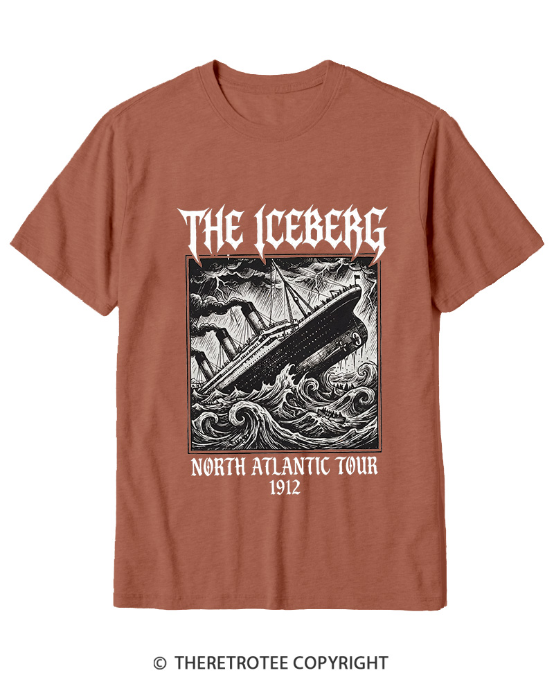 TheRetroTee The Iceberg North Atlantic Tour 1912 Cotton T-Shirt