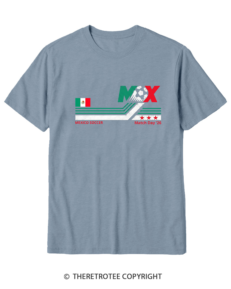 TheRetroTee Mexico Soccer World Vintage 1990s Cotton T-Shirt