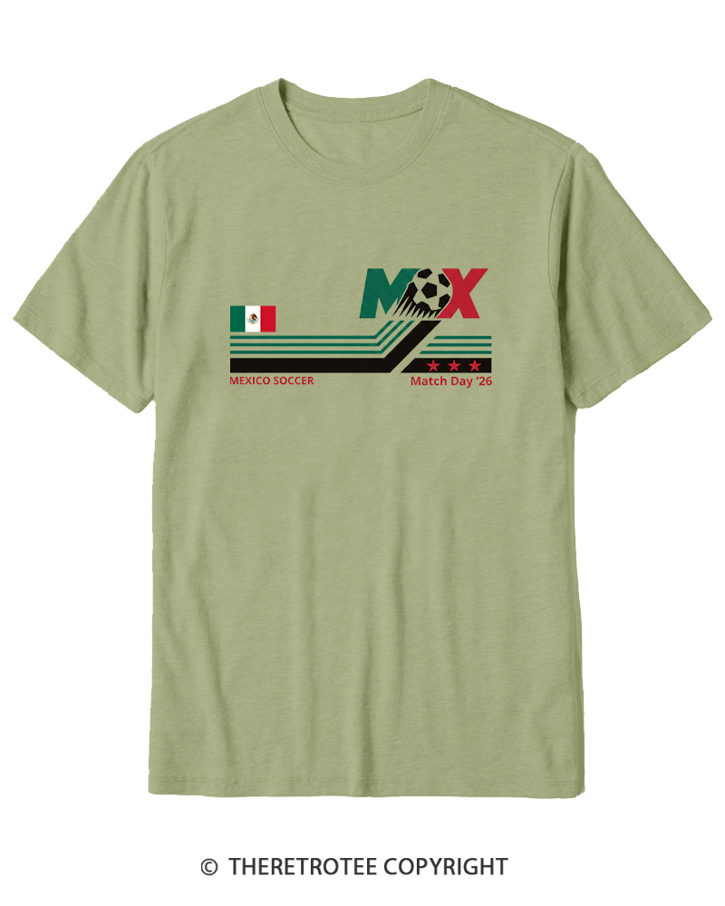 TheRetroTee Mexico Soccer World Vintage 1990s Cotton T-Shirt