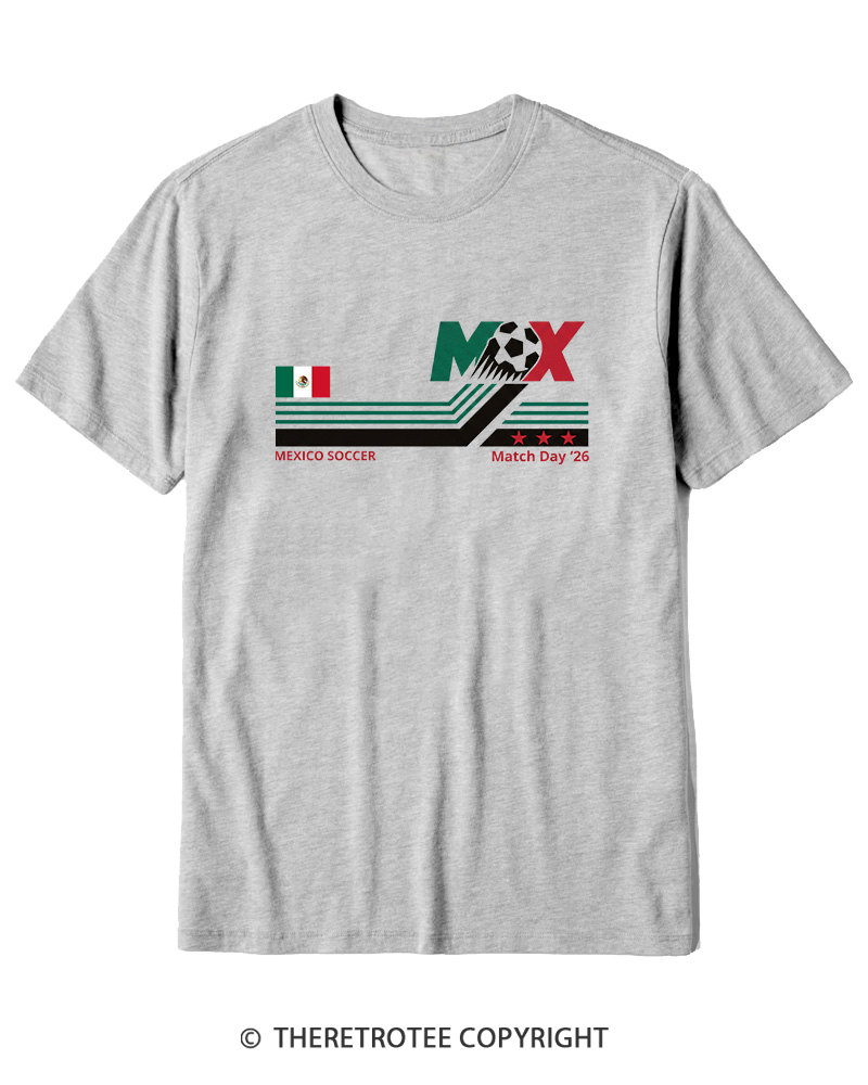 TheRetroTee Mexico Soccer World Vintage 1990s Cotton T-Shirt
