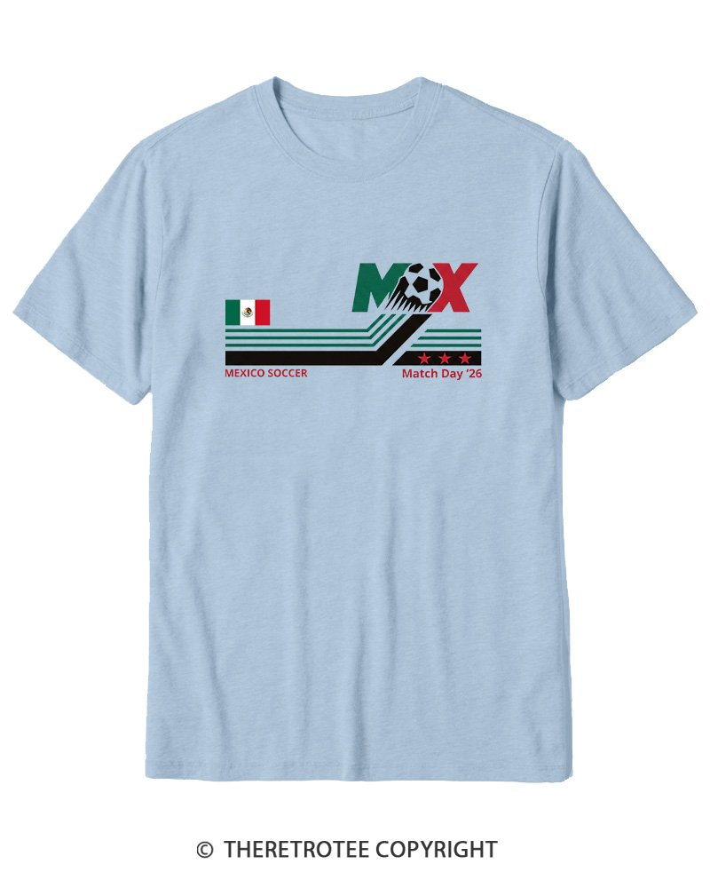 TheRetroTee Mexico Soccer World Vintage 1990s Cotton T-Shirt
