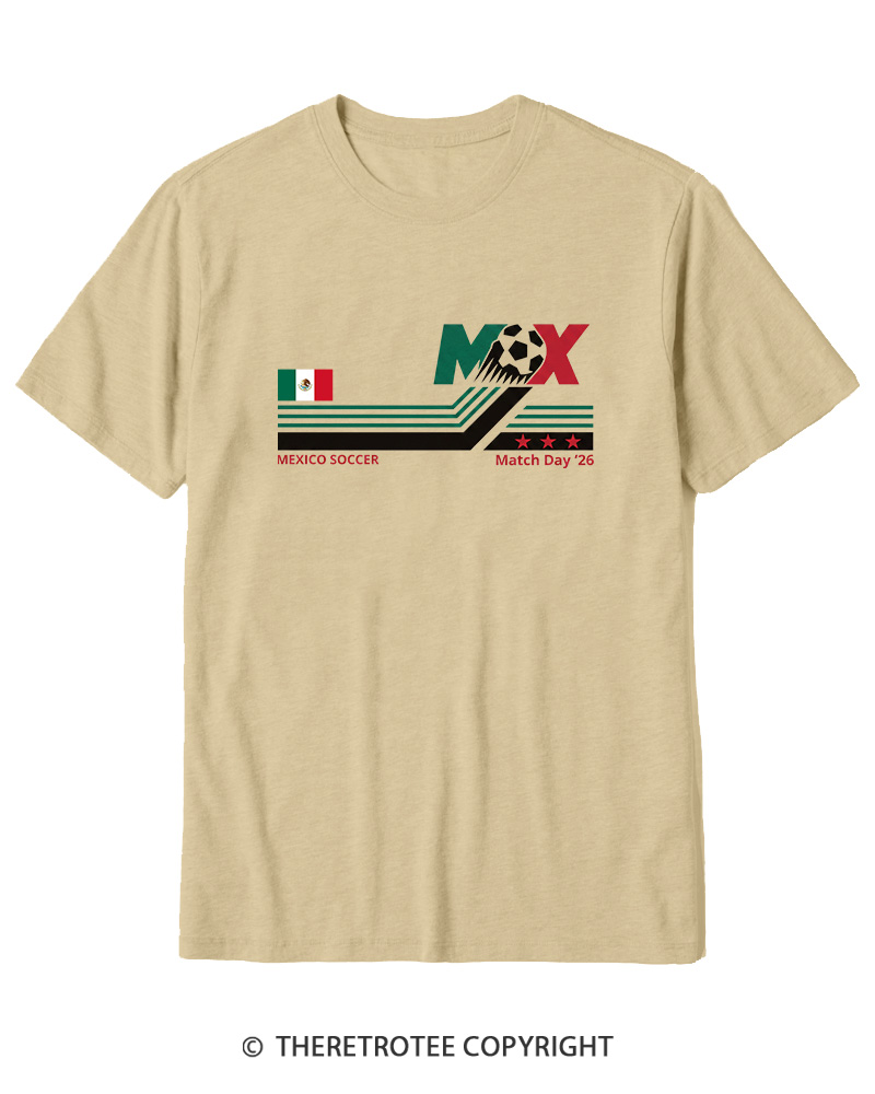 TheRetroTee Mexico Soccer World Vintage 1990s Cotton T-Shirt