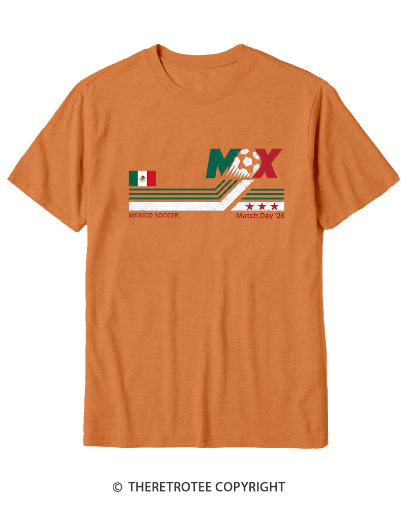 TheRetroTee Mexico Soccer World Vintage 1990s Cotton T-Shirt