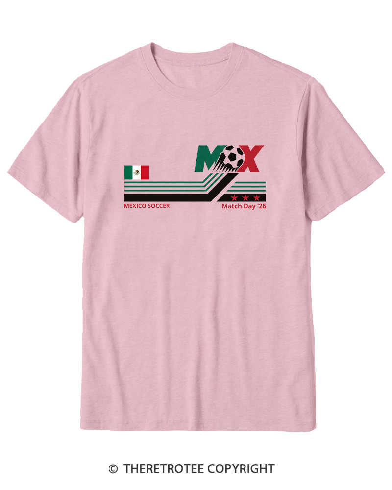 TheRetroTee Mexico Soccer World Vintage 1990s Cotton T-Shirt