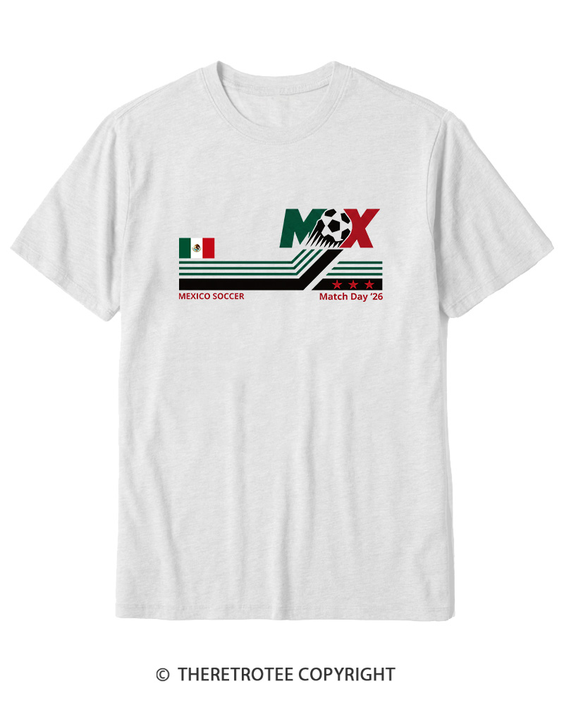 TheRetroTee Mexico Soccer World Vintage 1990s Cotton T-Shirt