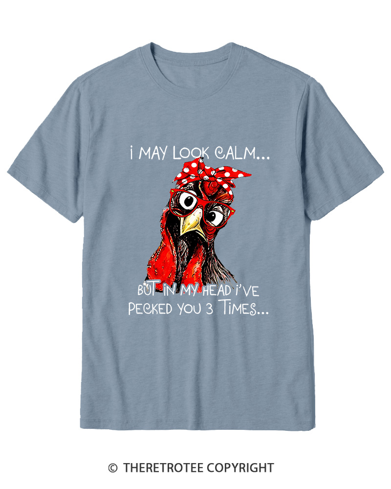 TheRetroTee Rooster Humor 1960s Cotton T-Shirt
