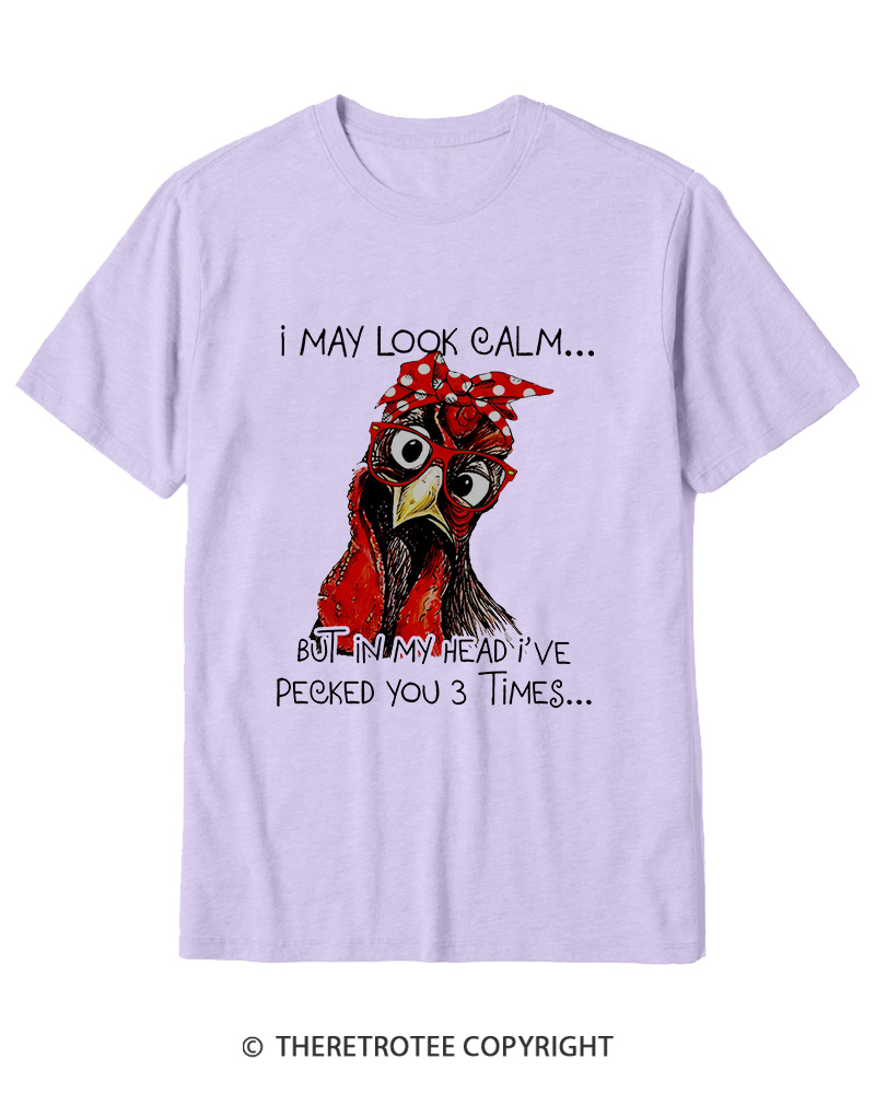 TheRetroTee Rooster Humor 1960s Cotton T-Shirt