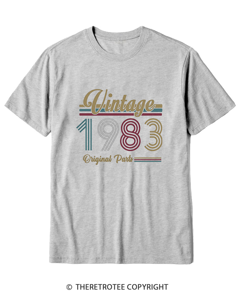 TheRetroTee 1983 Vintage Cotton T-Shirt