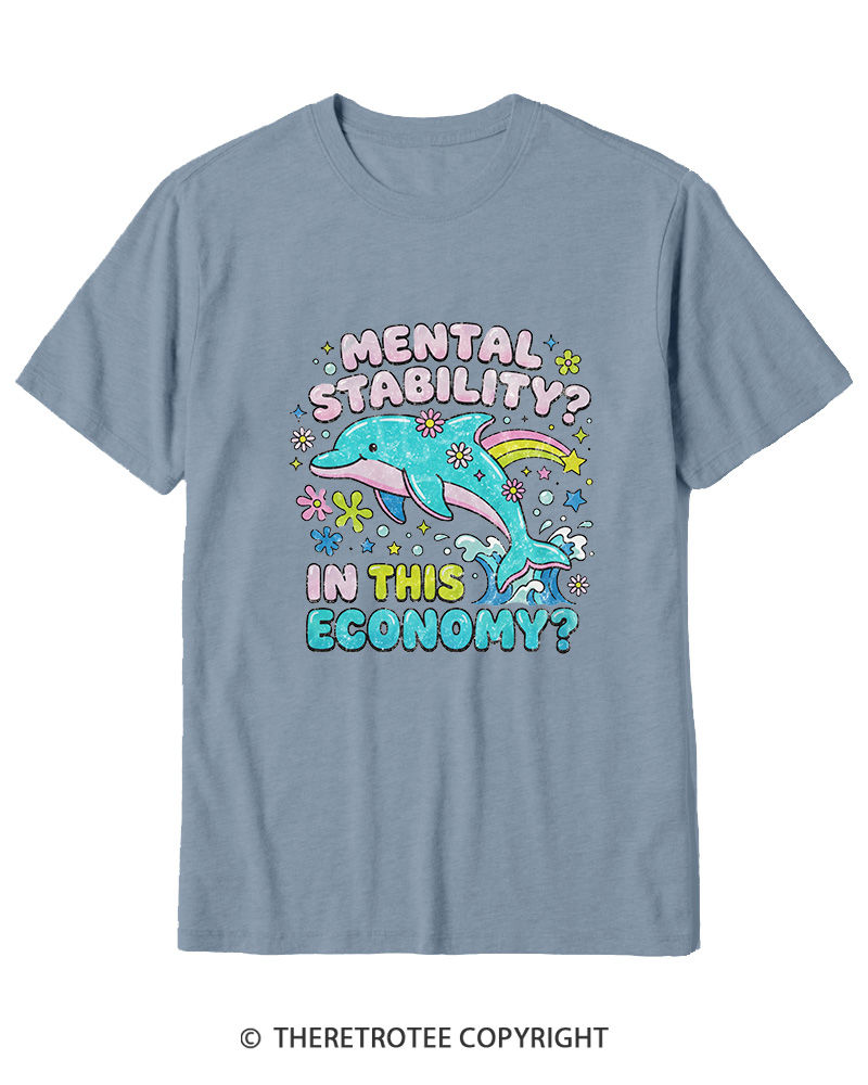 TheRetroTee Funny Mental Health 1990s Cotton T-Shirt