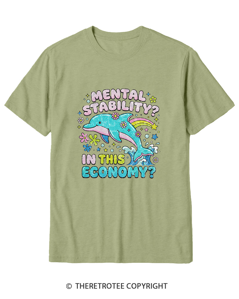 TheRetroTee Funny Mental Health 1990s Cotton T-Shirt