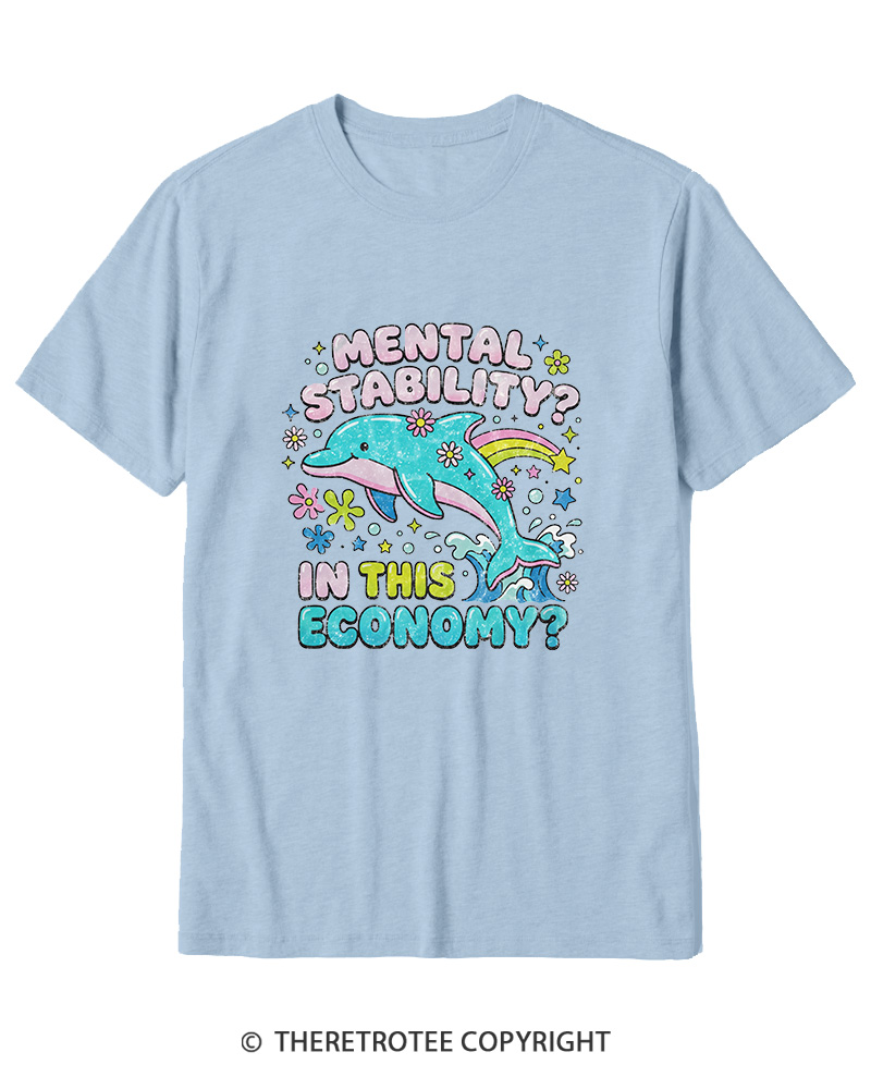 TheRetroTee Funny Mental Health 1990s Cotton T-Shirt