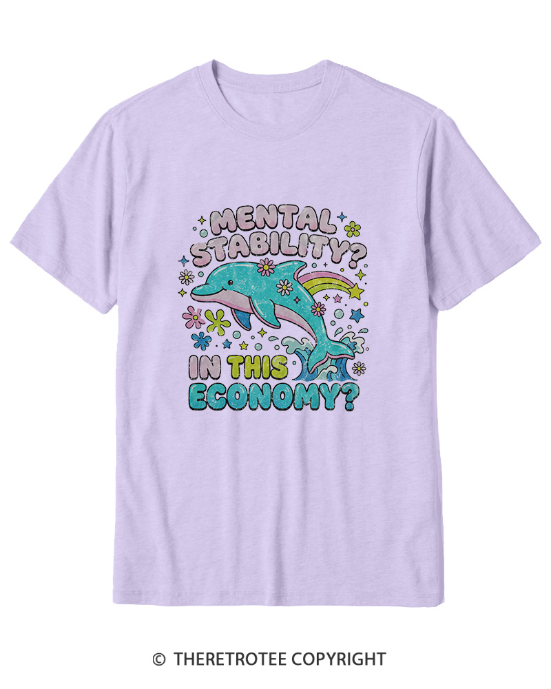TheRetroTee Funny Mental Health 1990s Cotton T-Shirt