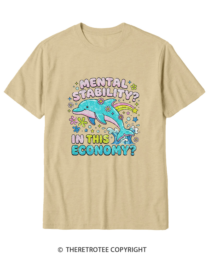 TheRetroTee Funny Mental Health 1990s Cotton T-Shirt