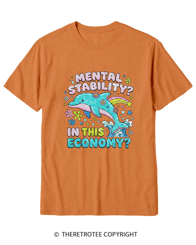 TheRetroTee Funny Mental Health 1990s Cotton T-Shirt