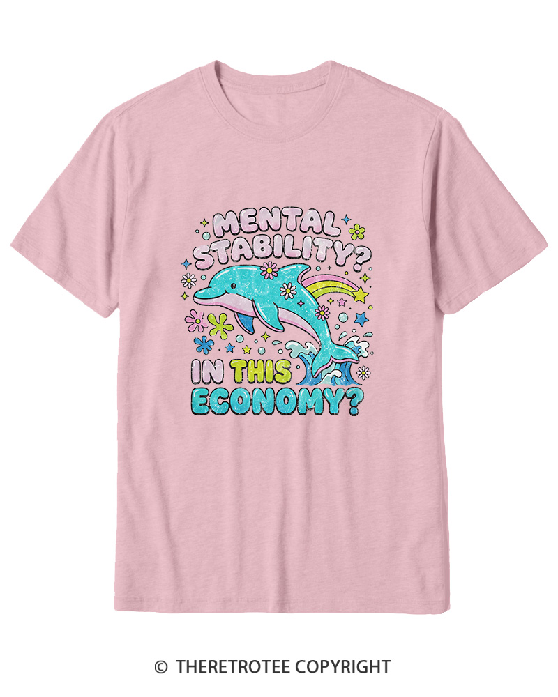 TheRetroTee Funny Mental Health 1990s Cotton T-Shirt