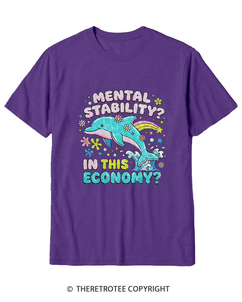 TheRetroTee Funny Mental Health 1990s Cotton T-Shirt