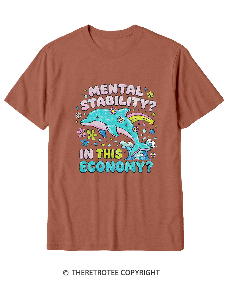 TheRetroTee Funny Mental Health 1990s Cotton T-Shirt