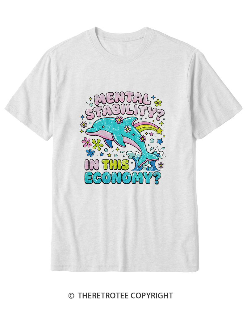 TheRetroTee Funny Mental Health 1990s Cotton T-Shirt