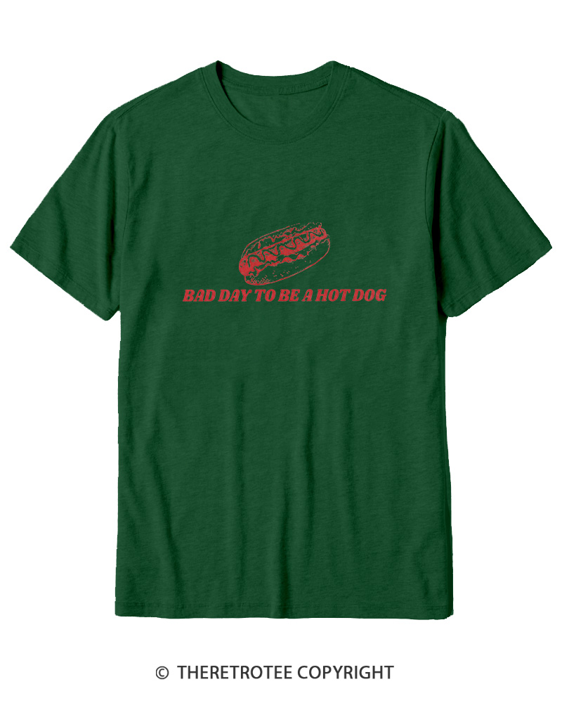 TheRetroTee Bad Day To Be A Hot Dog 1776 Cotton T-Shirt