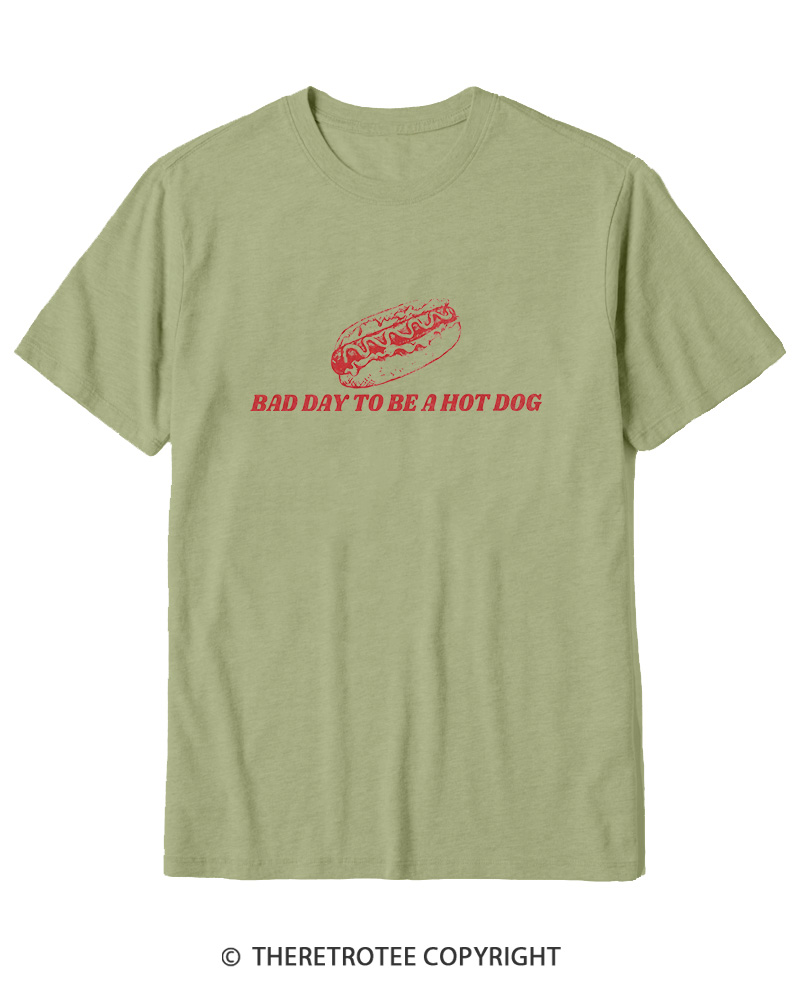 TheRetroTee Bad Day To Be A Hot Dog 1776 Cotton T-Shirt